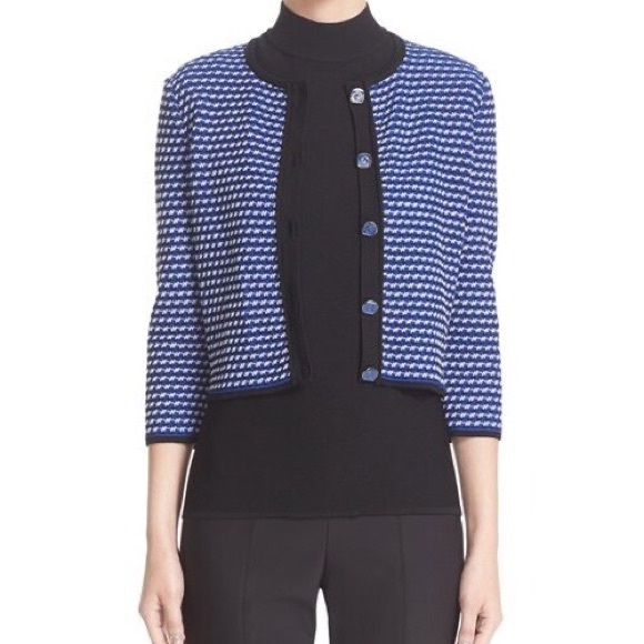 St. John 2 Piece Atlantis Cardigan and Top Set Sz M - Picture 8 of 9